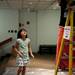 Ann arbor resident Heami Oh, 9, watches the egg drop during the Eggcellent Engineering event on Saturday, July 6. Daniel Brenner I AnnArbor.com